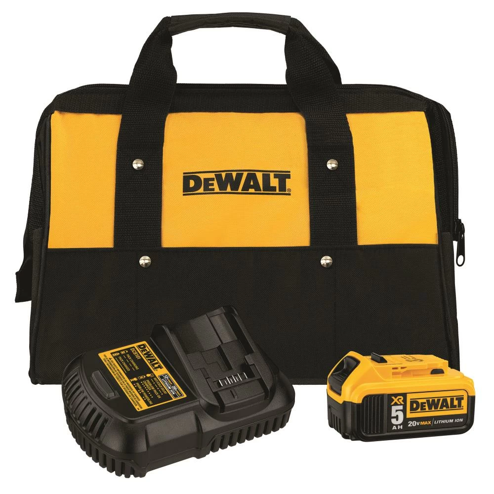 DEWALT Power Tool Batteries & Chargers XR 20-Volt Max 5 Amp-Hour Lithium Power Tool Battery Kit (Charger Included) 1 DEWALT Power Tool Batteries & Chargers XR 20-Volt Max 5 Amp-Hour Lithium Power Tool Battery Kit (Charger Included)
