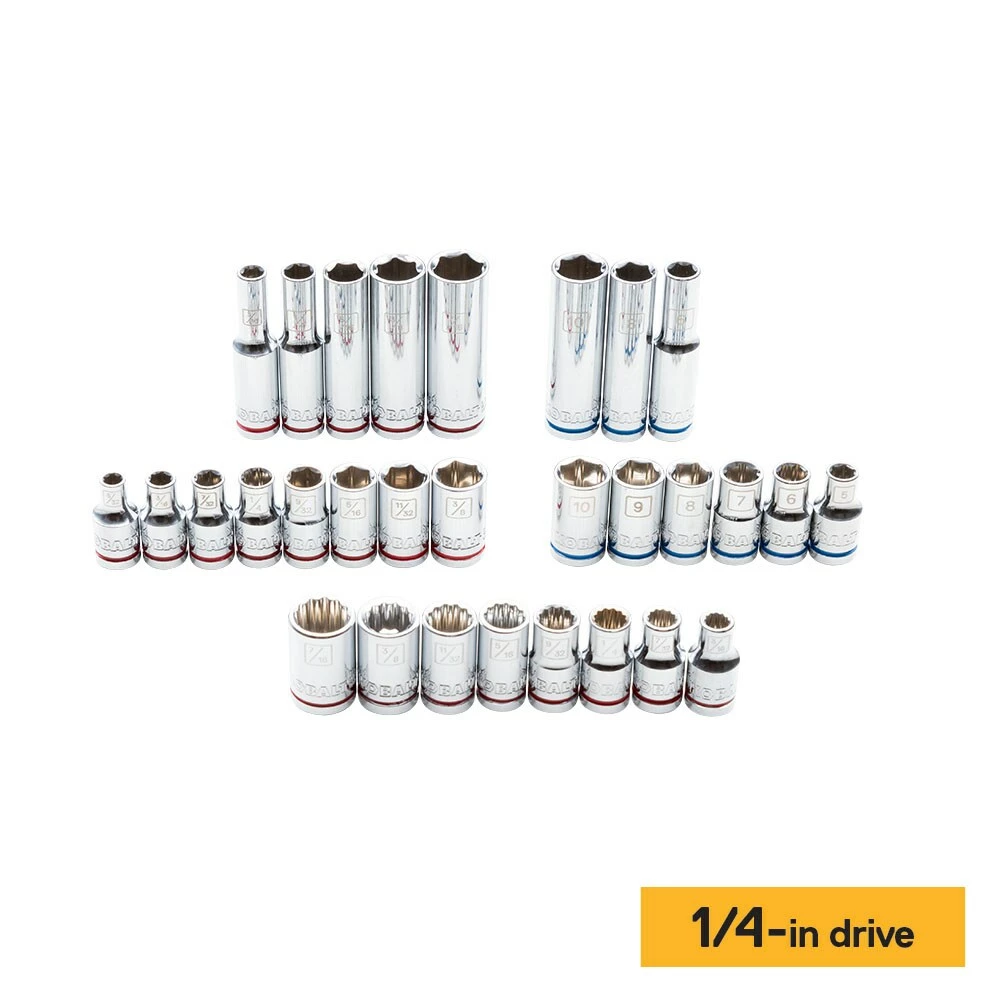 Kobalt Mechanics Tool Sets 118-Piece Standard (SAE) and Metric Combination Polished Chrome Mechanics Tool Set (3/8-in;) 4 Kobalt Mechanics Tool Sets 118-Piece Standard (SAE) and Metric Combination Polished Chrome Mechanics Tool Set (3/8-in;) - Image 4