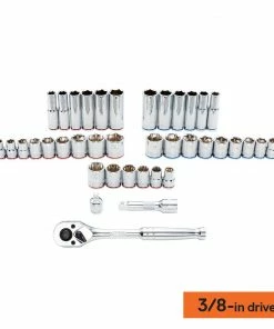 Kobalt Mechanics Tool Sets 118-Piece Standard (SAE) and Metric Combination Polished Chrome Mechanics Tool Set (3/8-in;) 16 Kobalt Mechanics Tool Sets 118-Piece Standard (SAE) and Metric Combination Polished Chrome Mechanics Tool Set (3/8-in;) -Craftsman Sales Shop 16006941