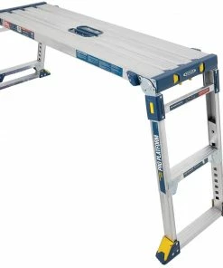 Werner Scaffolding 3.9-ft x 3.9-ft Aluminum Adjustable Work Platform 300 lbs. Capacity -Craftsman Sales Shop 16422501