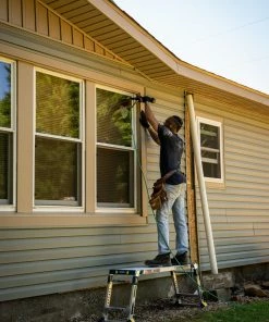 Werner Scaffolding 3.9-ft x 3.9-ft Aluminum Adjustable Work Platform 300 lbs. Capacity -Craftsman Sales Shop 16422511 scaled