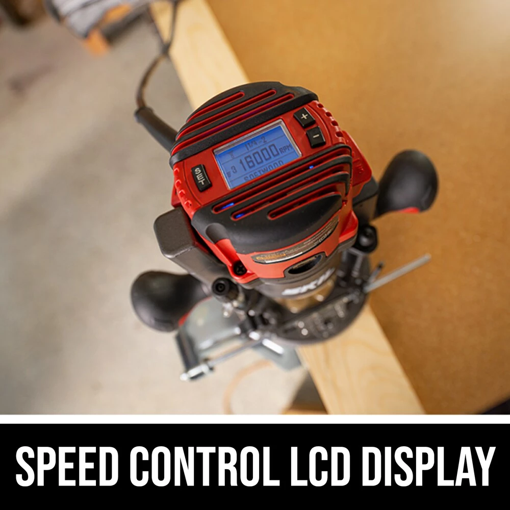 SKIL Routers 1/4-in and 1/2-in 14-Amp 2-HP Variable Speed Combo Fixed/Plunge Corded Router (Tool Only) 4 SKIL Routers 1/4-in and 1/2-in 14-Amp 2-HP Variable Speed Combo Fixed/Plunge Corded Router (Tool Only) - Image 4