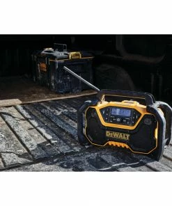 DEWALT Jobsite Radios 12-Volt or 20-Volt Max Water Resistant Cordless Bluetooth Jobsite Radio Bluetooth Adapter -Craftsman Sales Shop 16609068 scaled