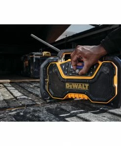 DEWALT Jobsite Radios 12-Volt or 20-Volt Max Water Resistant Cordless Bluetooth Jobsite Radio Bluetooth Adapter -Craftsman Sales Shop 16609072 scaled