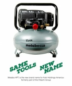 Metabo HPT Air Compressors The Tank 6-Gallon Single Stage Portable Corded Electric Pancake Air Compressor -Craftsman Sales Shop 16691684