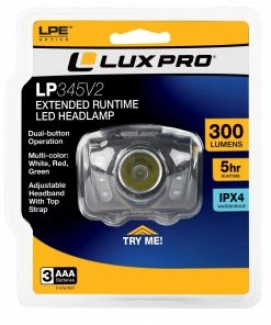 Lux-Pro Headlamps 303-Lumen LED Headlamp (Battery Included) -Craftsman Sales Shop 16721432 scaled