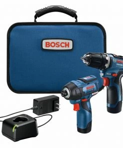 Bosch Power Tool Combo Kits 2-Tool 12-Volt Brushless Power Tool Combo Kit with Soft Case (2-Batteries Included and Charger Included)