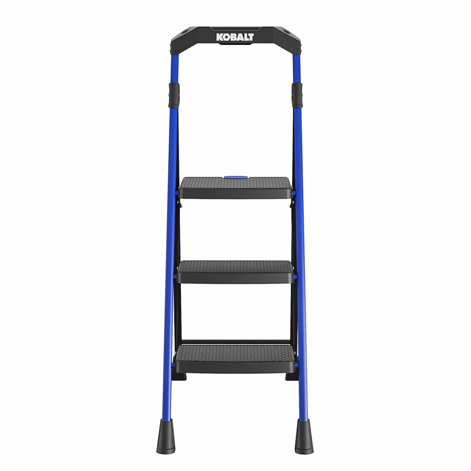 Kobalt Step Stools 3-Step 300-lb Capacity Black Steel Foldable Step Stool 1 Kobalt Step Stools 3-Step 300-lb Capacity Black Steel Foldable Step Stool