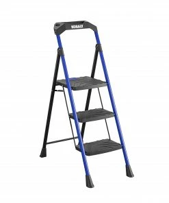 Kobalt Step Stools 3-Step 300-lb Capacity Black Steel Foldable Step Stool 12 Kobalt Step Stools 3-Step 300-lb Capacity Black Steel Foldable Step Stool -Craftsman Sales Shop 17787986