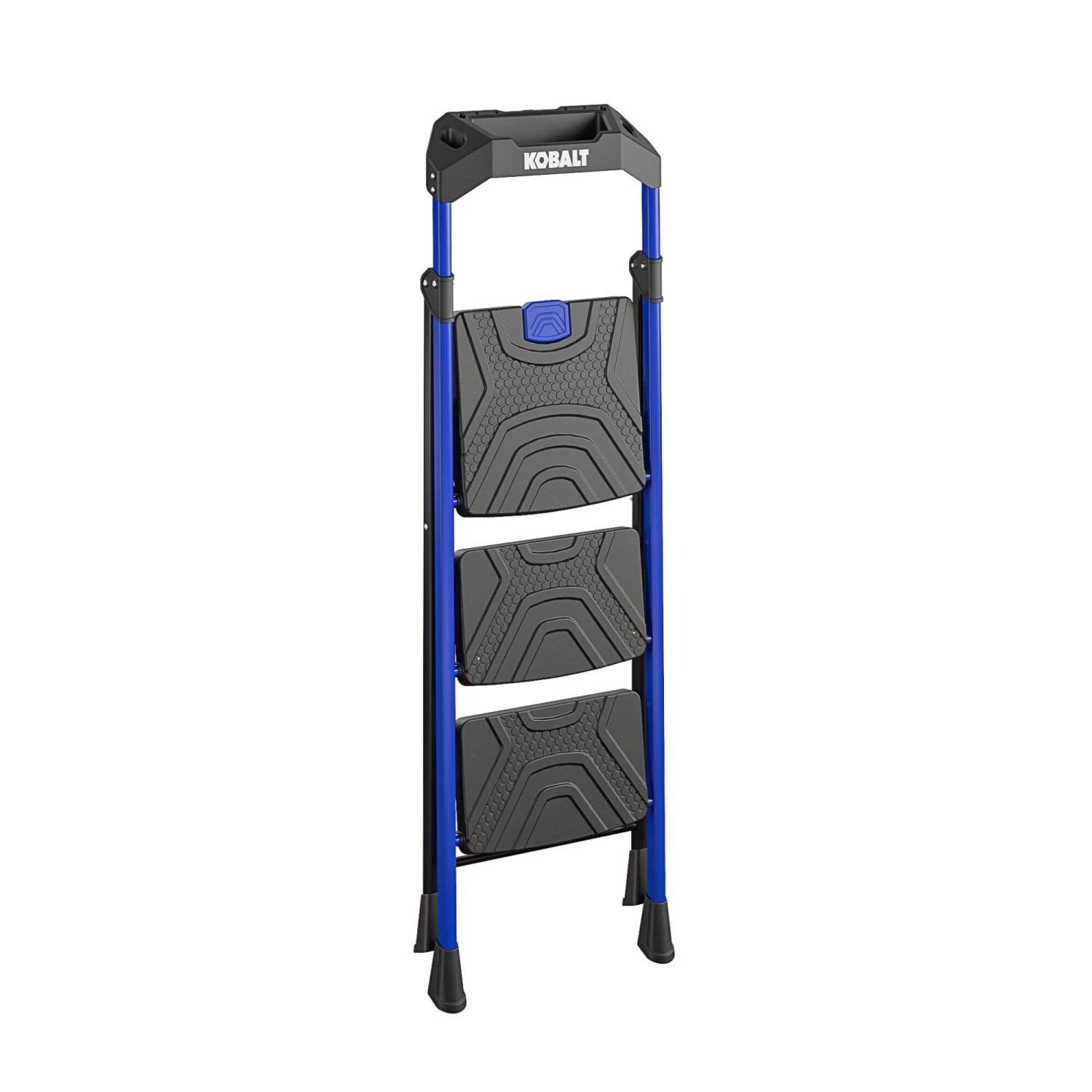Kobalt Step Stools 3-Step 300-lb Capacity Black Steel Foldable Step Stool 4 Kobalt Step Stools 3-Step 300-lb Capacity Black Steel Foldable Step Stool - Image 4
