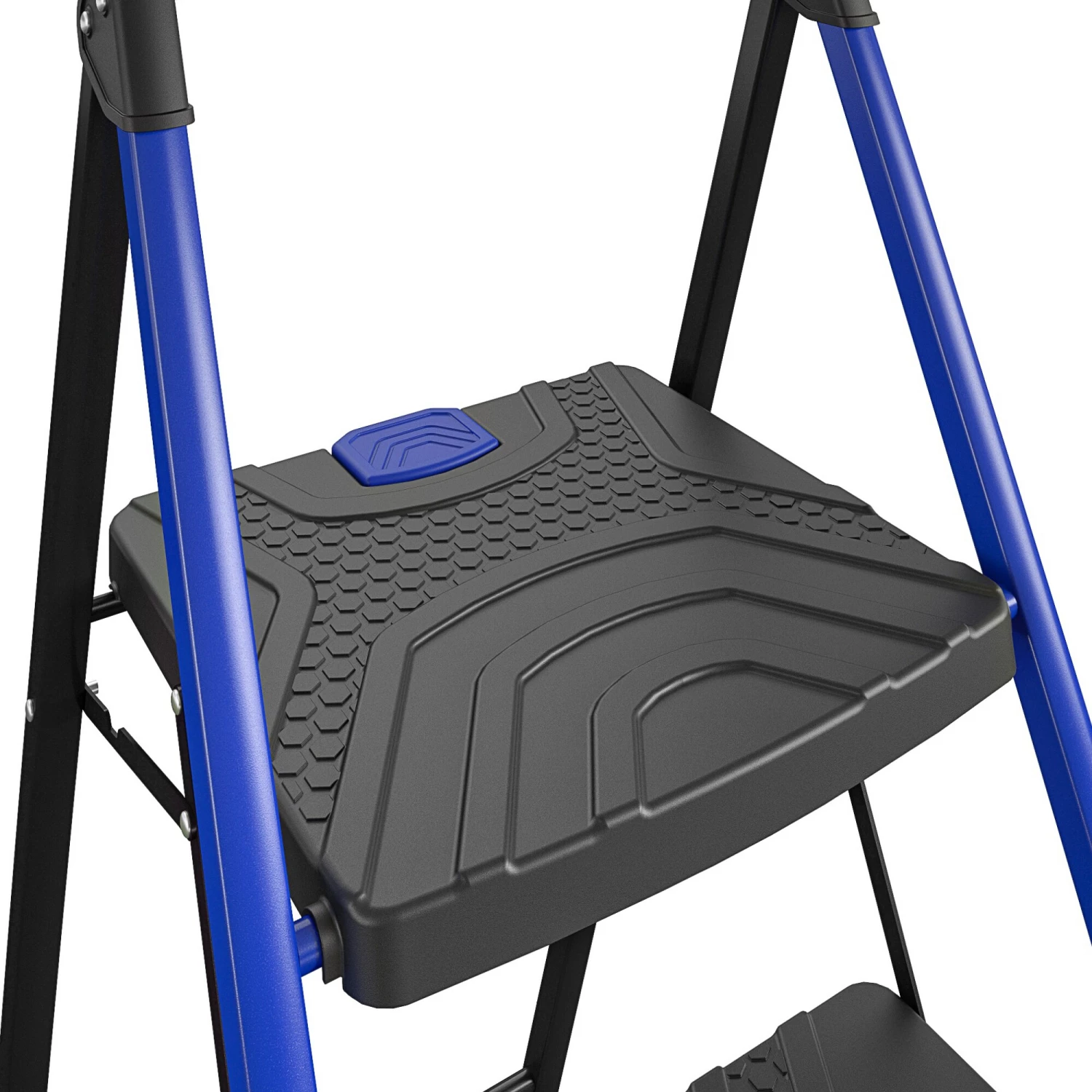 Kobalt Step Stools 3-Step 300-lb Capacity Black Steel Foldable Step Stool 7 Kobalt Step Stools 3-Step 300-lb Capacity Black Steel Foldable Step Stool - Image 7