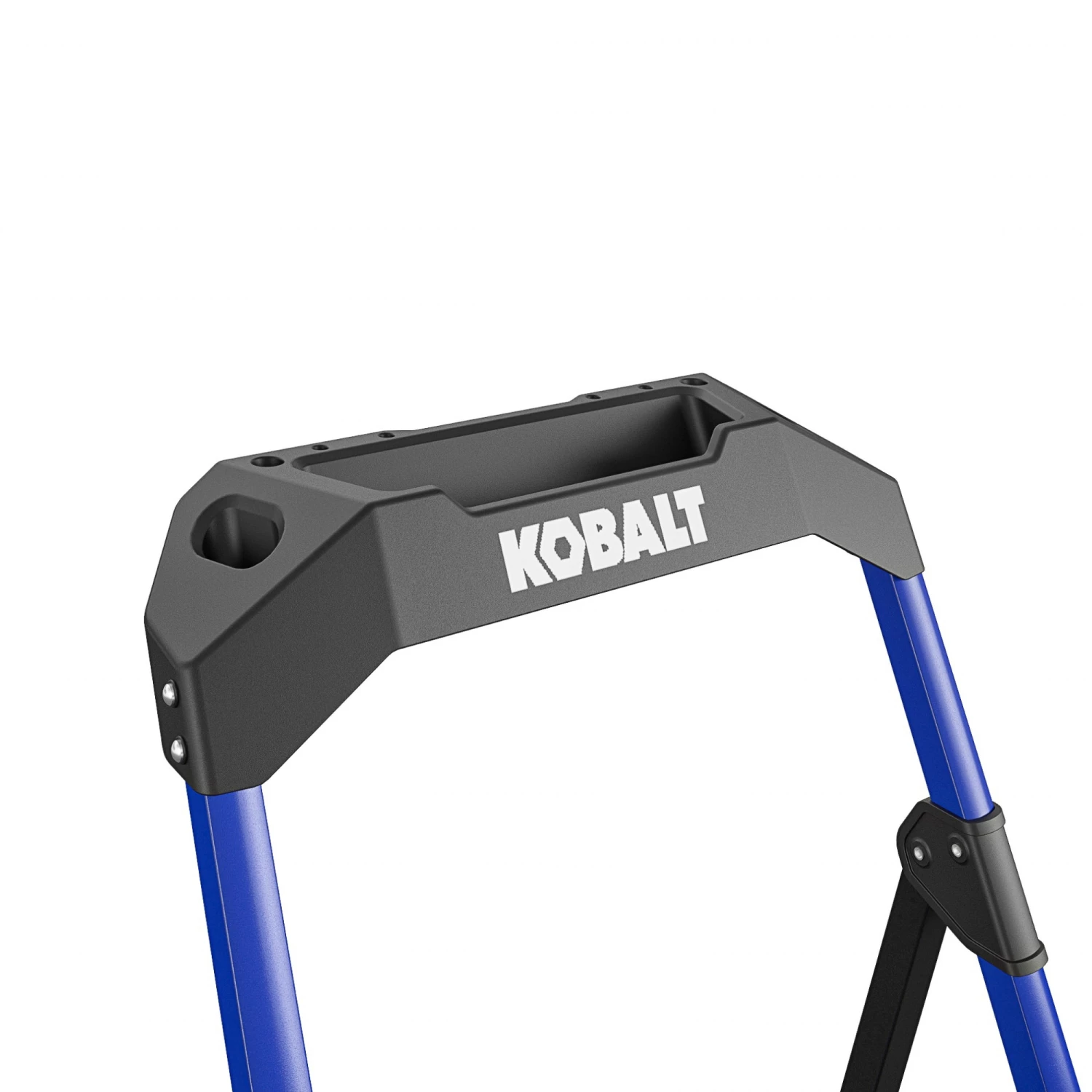 Kobalt Step Stools 3-Step 300-lb Capacity Black Steel Foldable Step Stool 9 Kobalt Step Stools 3-Step 300-lb Capacity Black Steel Foldable Step Stool - Image 9