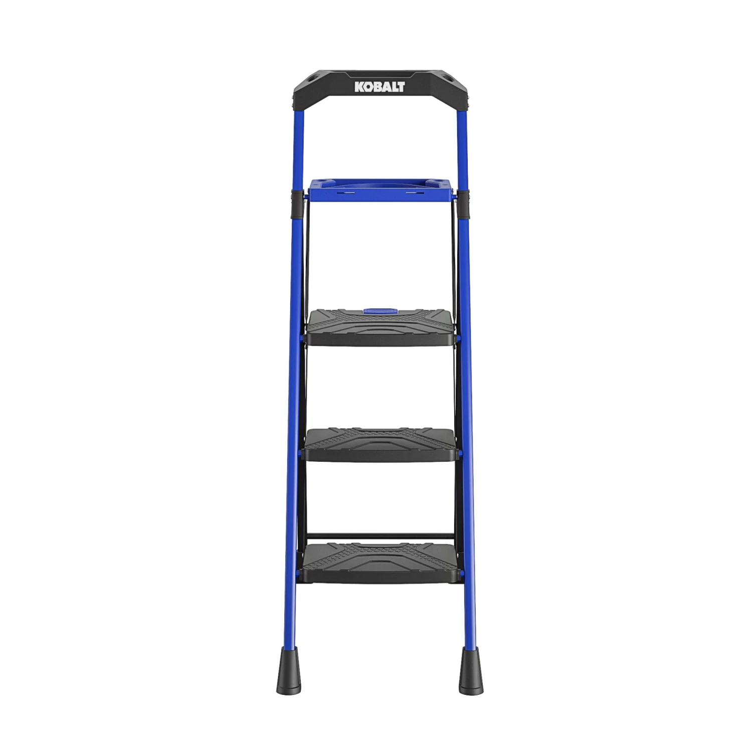 Kobalt Step Stools 3-Step 300-lb Capacity Black Steel Foldable Step Stool 1 Kobalt Step Stools 3-Step 300-lb Capacity Black Steel Foldable Step Stool