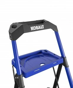 Kobalt Step Stools 3-Step 300-lb Capacity Black Steel Foldable Step Stool 19 Kobalt Step Stools 3-Step 300-lb Capacity Black Steel Foldable Step Stool -Craftsman Sales Shop 17788336