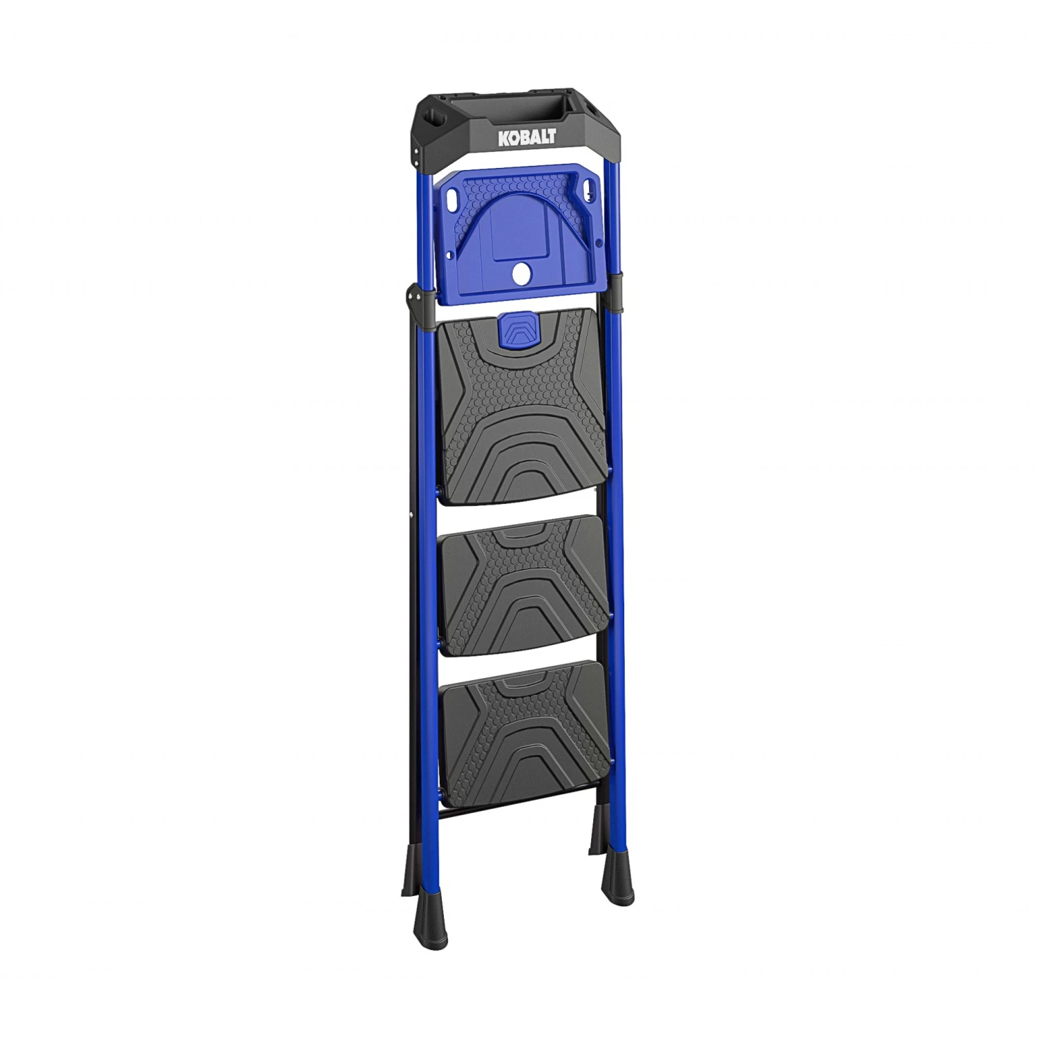 Kobalt Step Stools 3-Step 300-lb Capacity Black Steel Foldable Step Stool 4 Kobalt Step Stools 3-Step 300-lb Capacity Black Steel Foldable Step Stool - Image 4