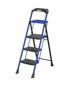 Kobalt Step Stools 3-Step 300-lb Capacity Black Steel Foldable Step Stool 14 Kobalt Step Stools 3-Step 300-lb Capacity Black Steel Foldable Step Stool -Craftsman Sales Shop 17788340