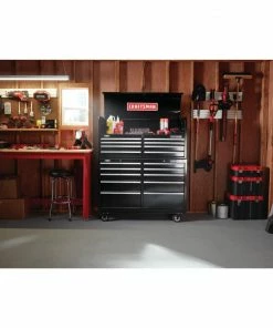 CRAFTSMAN Top Tool Chests 2000 Series 51.5-in W x 24.5-in H 8-Drawer Steel Tool Chest (Black) -Craftsman Sales Shop 18228747
