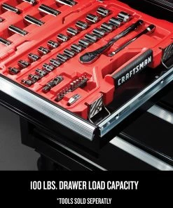 CRAFTSMAN Top Tool Chests 2000 Series 40.5-in W x 24.5-in H 6-Drawer Steel Tool Chest (Black) -Craftsman Sales Shop 18236716