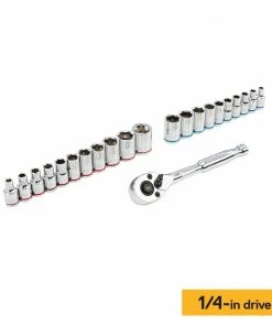 Kobalt Mechanics Tool Sets Centennial 100-Piece Standard (SAE) and Metric Combination Polished Chrome Mechanics Tool Set (1/4-in; 3/8-in) 15 Kobalt Mechanics Tool Sets Centennial 100-Piece Standard (SAE) and Metric Combination Polished Chrome Mechanics Tool Set (1/4-in; 3/8-in) -Craftsman Sales Shop 40333059