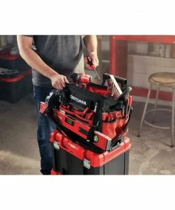 CRAFTSMAN Tool Bags VERSASTACK Red/Black Polyester 17-in Zippered Tool Bag 17 CRAFTSMAN Tool Bags VERSASTACK Red/Black Polyester 17-in Zippered Tool Bag -Craftsman Sales Shop 40678589