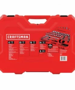 CRAFTSMAN Mechanics Tool Sets 135-Piece Standard (SAE) and Metric Combination Polished Chrome Mechanics Tool Set (1/4-in; 3/8-in) 11 CRAFTSMAN Mechanics Tool Sets 135-Piece Standard (SAE) and Metric Combination Polished Chrome Mechanics Tool Set (1/4-in; 3/8-in) -Craftsman Sales Shop 40834300