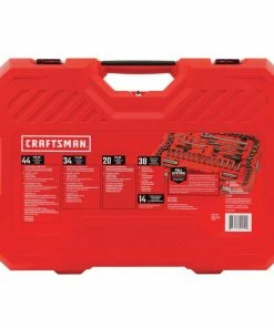 CRAFTSMAN Mechanics Tool Sets 150-Piece Standard (SAE) and Metric Combination Gunmetal Chrome Mechanics Tool Set (1/4-in; 3/8-in) -Craftsman Sales Shop 40988331