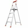 Little Giant Ladders Step Ladders Flip-N-Lite M6 Aluminum 6-ft Type 1A- 300-lb Capacity Platform Step Ladder