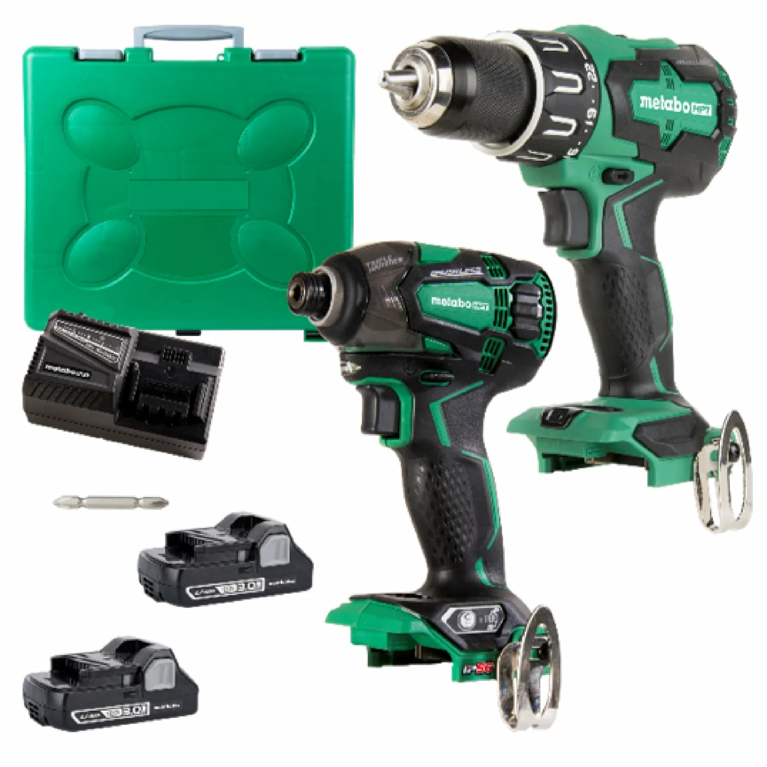 Metabo HPT Power Tool Combo Kits MultiVolt 2-Tool 18-Volt Brushless Power Tool Combo Kit with Hard Case (2-Batteries Included and Charger Included) 1 Metabo HPT Power Tool Combo Kits MultiVolt 2-Tool 18-Volt Brushless Power Tool Combo Kit with Hard Case (2-Batteries Included and Charger Included)