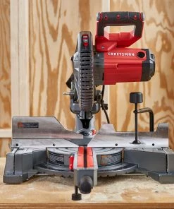 CRAFTSMAN Miter Saws 10-in 15 Amps Single Bevel Sliding Corded Miter Saw -Craftsman Sales Shop 41973211