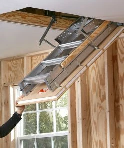 Century Attic Ladders Elite 7.67-ft to 10.25-ft Type IAA Aluminum Attic Ladder -Craftsman Sales Shop 42183818