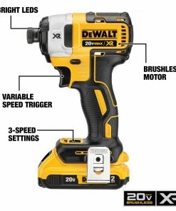 DEWALT Impact Drivers XR 20-volt Max Variable Speed Brushless Cordless Impact Driver (2-Batteries Included) -Craftsman Sales Shop 42278688