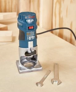 Bosch Routers 1/4-in 1-HP Variable Speed Fixed Corded Router (Tool Only) -Craftsman Sales Shop 42291885