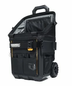 TOUGHBUILT Tool Bags Massive Mouth Hard Bottom Large Black Polyester 14-in Zippered Rolling Tool Bag 27 TOUGHBUILT Tool Bags Massive Mouth Hard Bottom Large Black Polyester 14-in Zippered Rolling Tool Bag -Craftsman Sales Shop 42348571