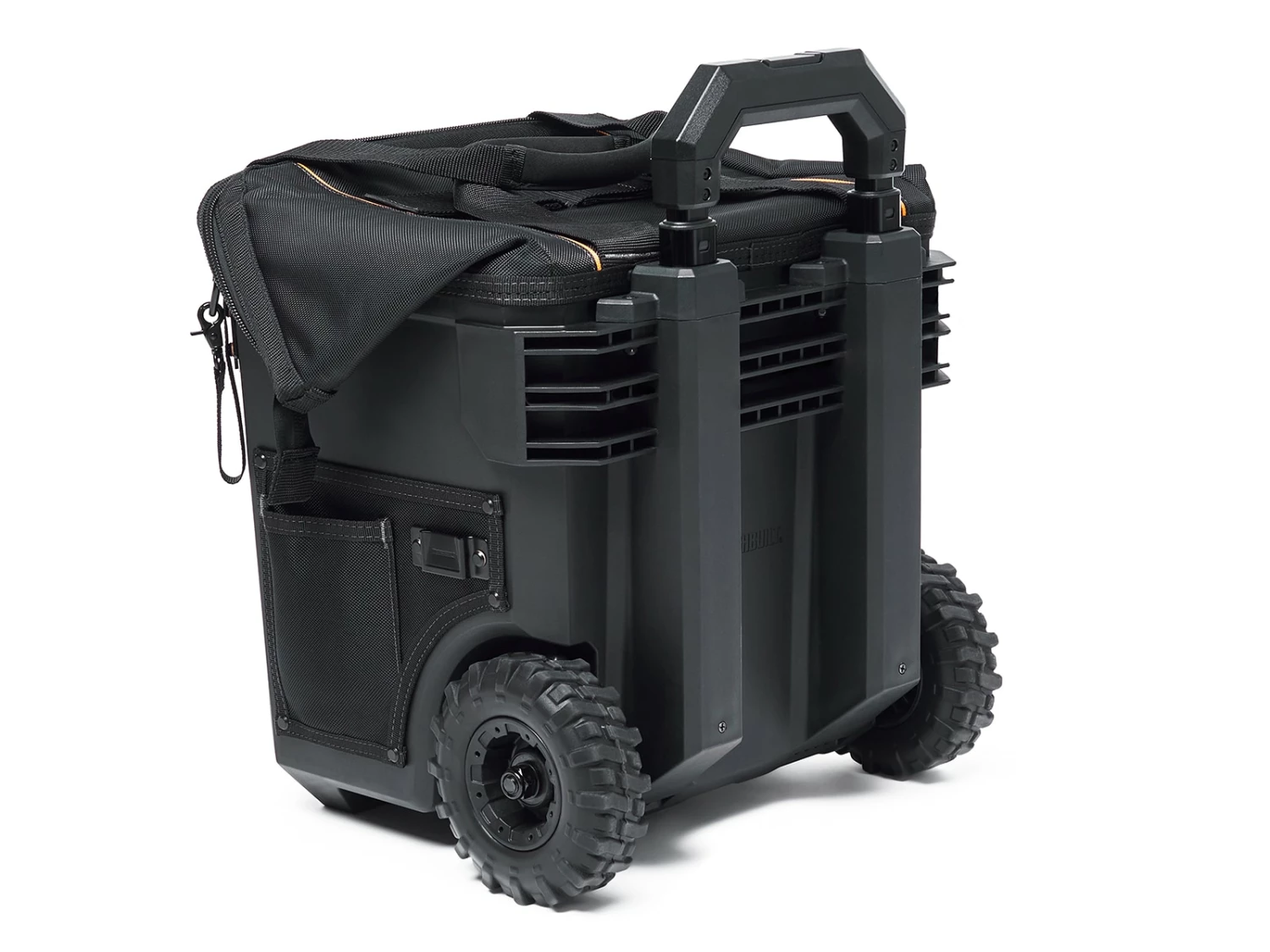 TOUGHBUILT Tool Bags Massive Mouth Hard Bottom Large Black Polyester 14-in Zippered Rolling Tool Bag 16 TOUGHBUILT Tool Bags Massive Mouth Hard Bottom Large Black Polyester 14-in Zippered Rolling Tool Bag - Image 16