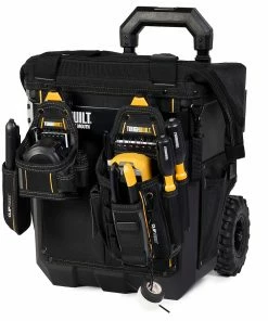 TOUGHBUILT Tool Bags Massive Mouth Hard Bottom Large Black Polyester 14-in Zippered Rolling Tool Bag 26 TOUGHBUILT Tool Bags Massive Mouth Hard Bottom Large Black Polyester 14-in Zippered Rolling Tool Bag -Craftsman Sales Shop 42348582