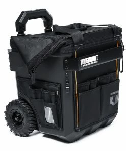 TOUGHBUILT Tool Bags Massive Mouth Hard Bottom Large Black Polyester 14-in Zippered Rolling Tool Bag 39 TOUGHBUILT Tool Bags Massive Mouth Hard Bottom Large Black Polyester 14-in Zippered Rolling Tool Bag -Craftsman Sales Shop 42348588