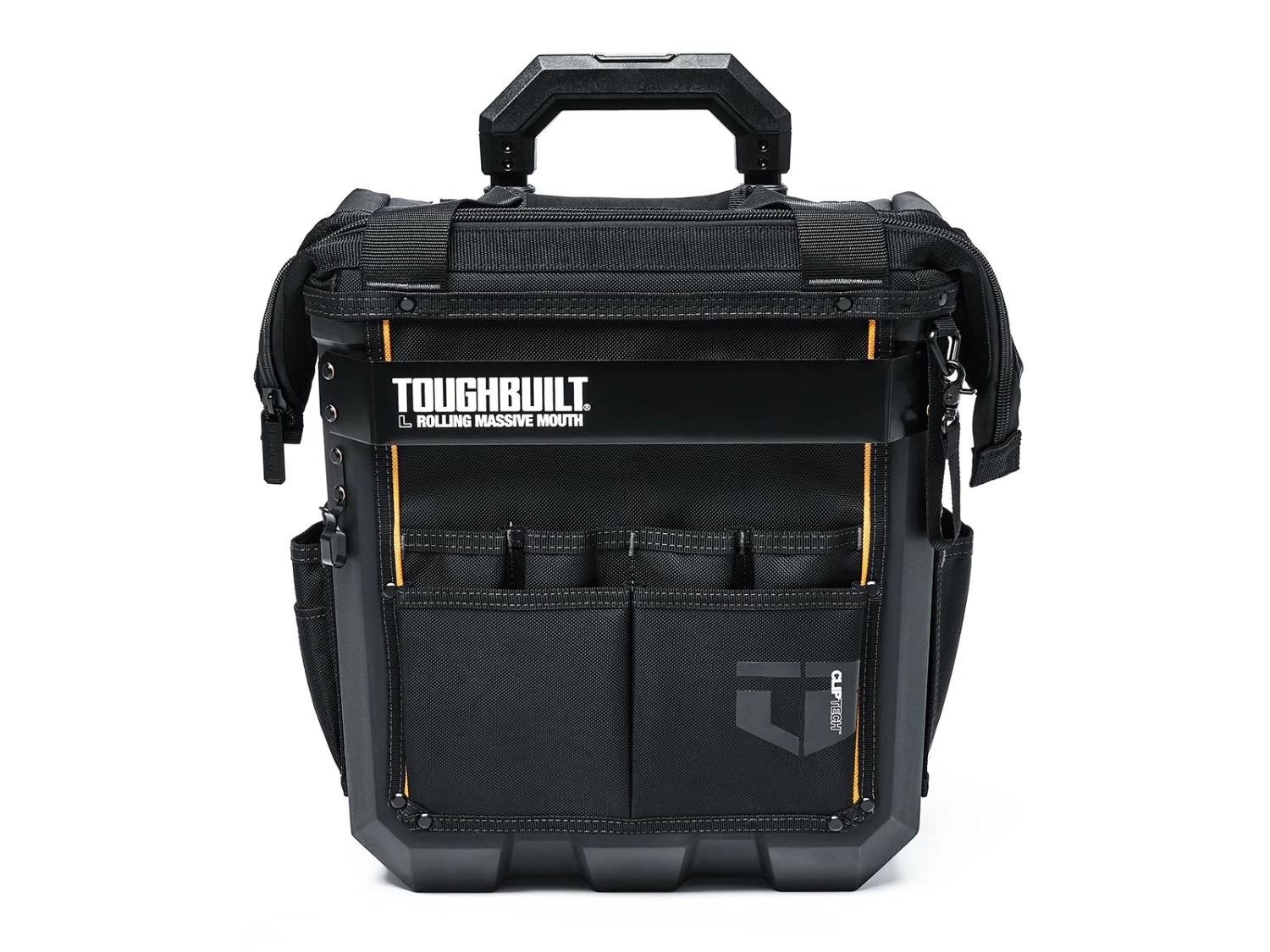 TOUGHBUILT Tool Bags Massive Mouth Hard Bottom Large Black Polyester 14-in Zippered Rolling Tool Bag 13 TOUGHBUILT Tool Bags Massive Mouth Hard Bottom Large Black Polyester 14-in Zippered Rolling Tool Bag - Image 13