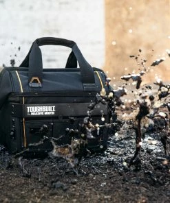 TOUGHBUILT Tool Bags Hard Bottom Large Black Polyester 16-in Tool Bag 24 TOUGHBUILT Tool Bags Hard Bottom Large Black Polyester 16-in Tool Bag -Craftsman Sales Shop 42356846