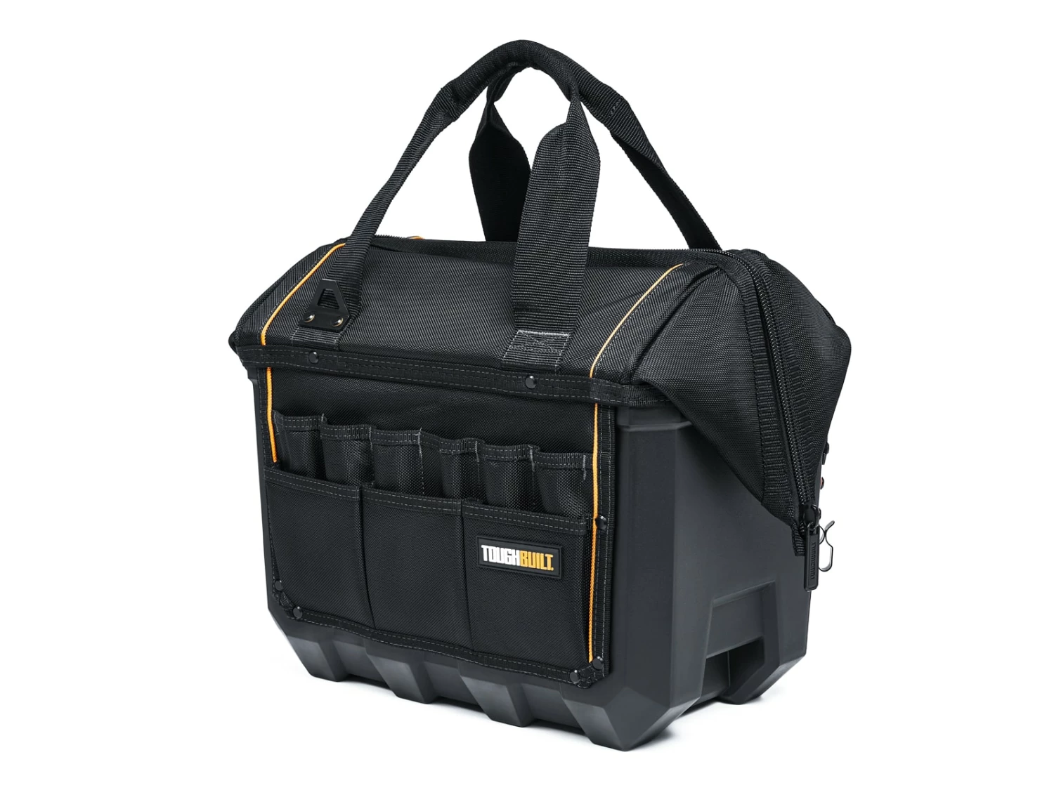 TOUGHBUILT Tool Bags Hard Bottom Large Black Polyester 16-in Tool Bag 15 TOUGHBUILT Tool Bags Hard Bottom Large Black Polyester 16-in Tool Bag - Image 15