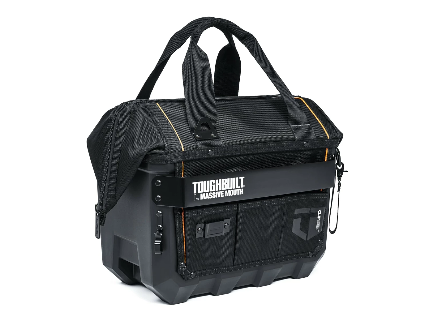 TOUGHBUILT Tool Bags Hard Bottom Large Black Polyester 16-in Tool Bag 17 TOUGHBUILT Tool Bags Hard Bottom Large Black Polyester 16-in Tool Bag - Image 17