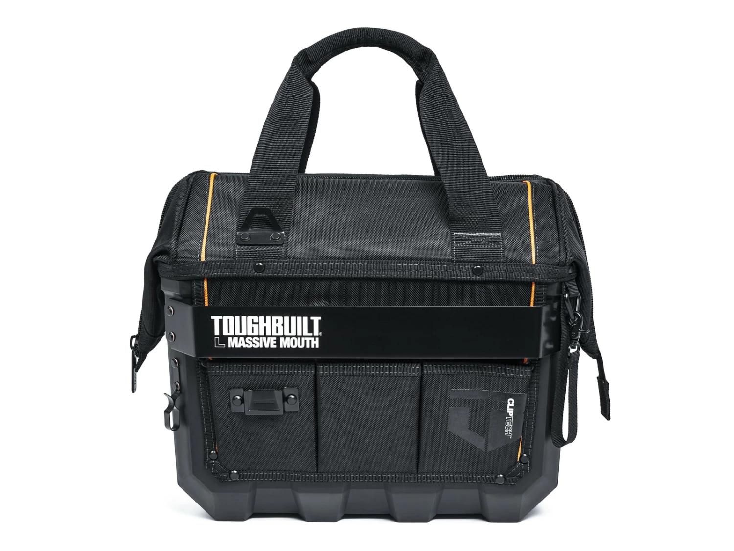 TOUGHBUILT Tool Bags Hard Bottom Large Black Polyester 16-in Tool Bag 10 TOUGHBUILT Tool Bags Hard Bottom Large Black Polyester 16-in Tool Bag - Image 10