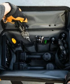 TOUGHBUILT Tool Bags Hard Bottom Large Black Polyester 16-in Tool Bag 26 TOUGHBUILT Tool Bags Hard Bottom Large Black Polyester 16-in Tool Bag -Craftsman Sales Shop 42356862