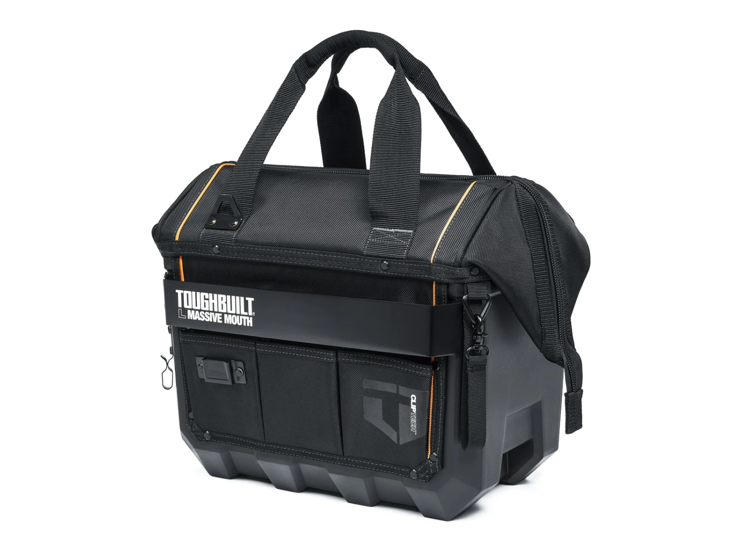TOUGHBUILT Tool Bags Hard Bottom Large Black Polyester 16-in Tool Bag 11 TOUGHBUILT Tool Bags Hard Bottom Large Black Polyester 16-in Tool Bag - Image 11