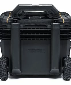 TOUGHBUILT Tool Bags Massive Mouth Hard Bottom XL Black Polyester 18-in Zippered Rolling Tool Bag -Craftsman Sales Shop 42356869