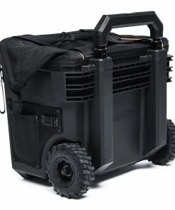 TOUGHBUILT Tool Bags Massive Mouth Hard Bottom XL Black Polyester 18-in Zippered Rolling Tool Bag -Craftsman Sales Shop 42356873