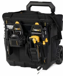 TOUGHBUILT Tool Bags Massive Mouth Hard Bottom XL Black Polyester 18-in Zippered Rolling Tool Bag -Craftsman Sales Shop 42356875