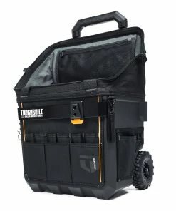TOUGHBUILT Tool Bags Massive Mouth Hard Bottom XL Black Polyester 18-in Zippered Rolling Tool Bag -Craftsman Sales Shop 42356877