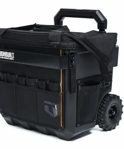 TOUGHBUILT Tool Bags Massive Mouth Hard Bottom XL Black Polyester 18-in Zippered Rolling Tool Bag -Craftsman Sales Shop 42356878
