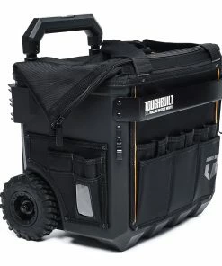 TOUGHBUILT Tool Bags Massive Mouth Hard Bottom XL Black Polyester 18-in Zippered Rolling Tool Bag -Craftsman Sales Shop 42356882