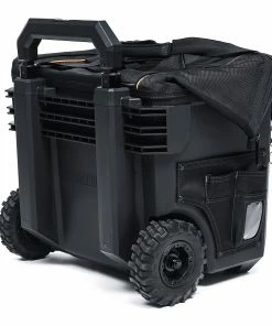 TOUGHBUILT Tool Bags Massive Mouth Hard Bottom XL Black Polyester 18-in Zippered Rolling Tool Bag -Craftsman Sales Shop 42356886